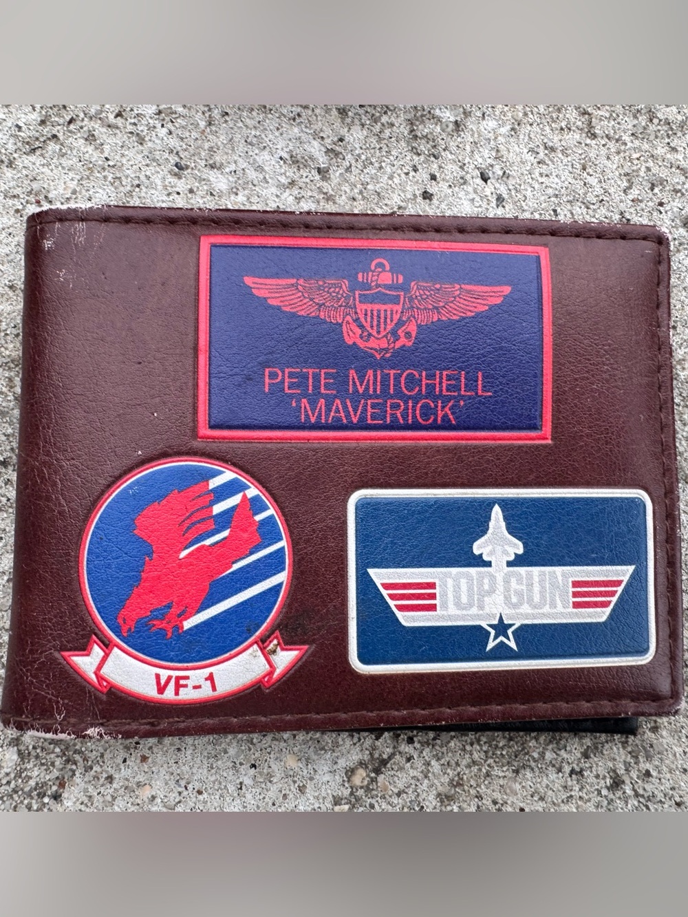 Top Gun Bi-Fold Wallet Maverick Tom Cruise Men’s Boy’s Lt. Pete Mitchell